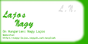 lajos nagy business card